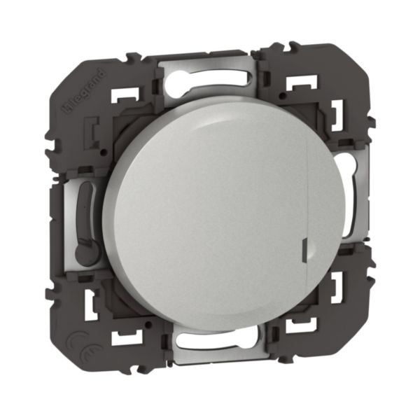 Interrupteur filaire connecté sans neutre avec option variateur dooxie with Netatmo 5W à 125W LED - alu sans plaque