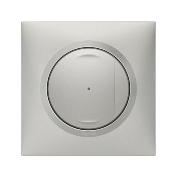 Interrupteur filaire connecté option variateur installation connectée dooxie with Netatmo avec Neutre 150W finition alu