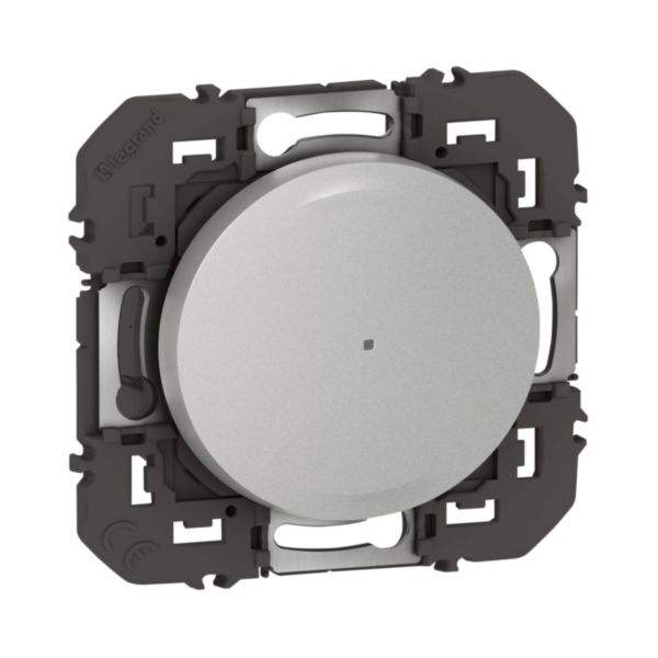 Interrupteur filaire connecté avec Neutre avec option variateur dooxie with Netatmo 150W LED - alu sans plaque