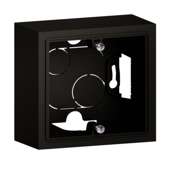 Cadre saillie 1 poste dooxie finition Noir velours