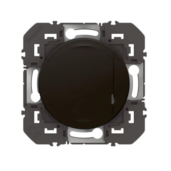 Interrupteur filaire connecté sans neutre avec option variateur dooxie with Netatmo 5W à 125W LED - noir sans plaque