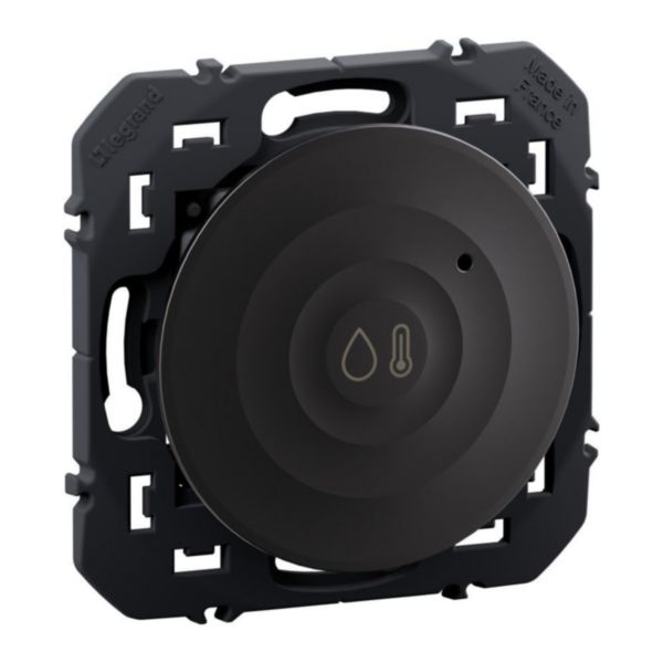 Capteur température et humidité intérieur connecté dooxie noir