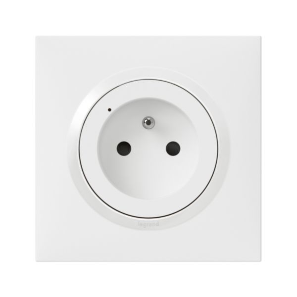 Prise de courant connectée dooxie with Netatmo 16A 3680W connexion par bornes automatiques - blanc