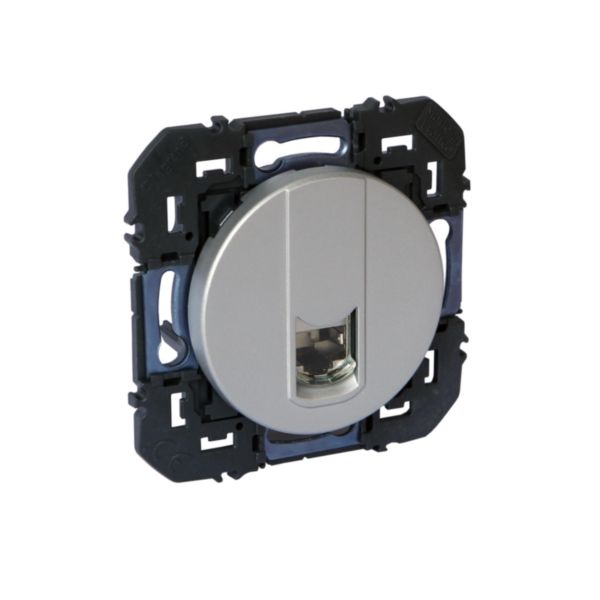 Prise RJ45 catégorie 6A STP dooxie finition alu