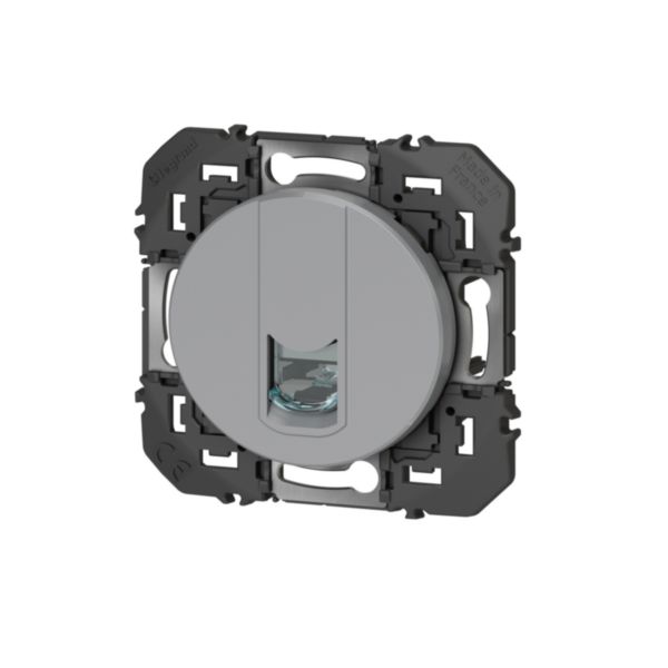 Prise blindée RJ45 catégorie 5e FTP dooxie finition alu