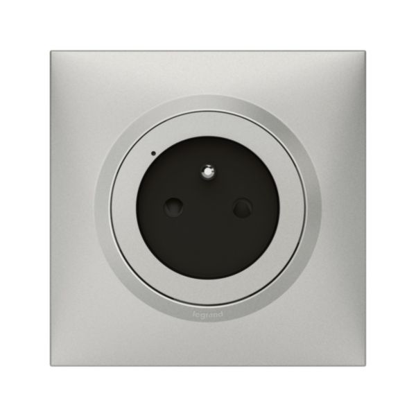 Prise de courant connectée dooxie with Netatmo 16A 3680W connexion par bornes automatiques - alu