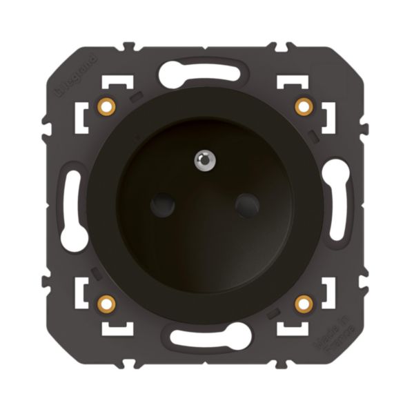 Prise de courant connectée dooxie with Netatmo 16A 3680W avec mesure et suivi consommation - noir sans plaque