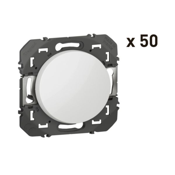 Lot de 50 interrupteurs ou va-et-vient dooxie 10AX 250V~ finition blanc: th_LG-600601-WEB-R.jpg