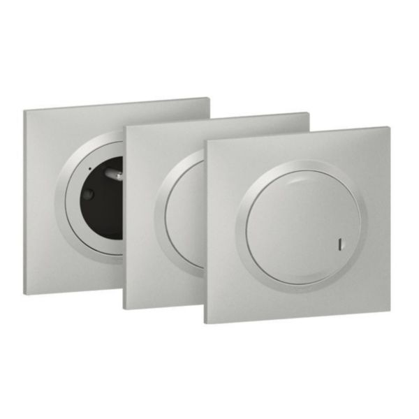 Kit extension pour connecter une pièce supplémentaire avec 3 produits dooxie with Netatmo avec plaque effet aluminium