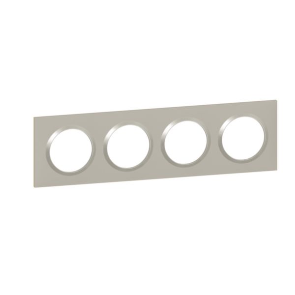 Plaque carrée dooxie 4 postes finition plume mat avec bague plume brillante (gris) - Page 6