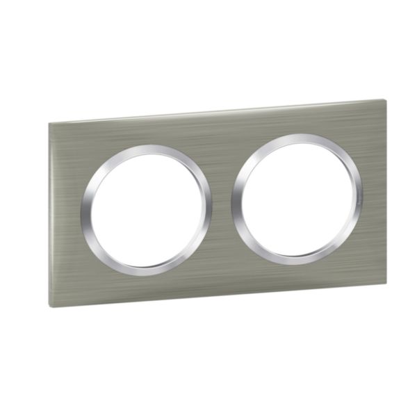Plaque carrée dooxie 2 postes finition effet inox brossé avec bague effet chrome - Page 6