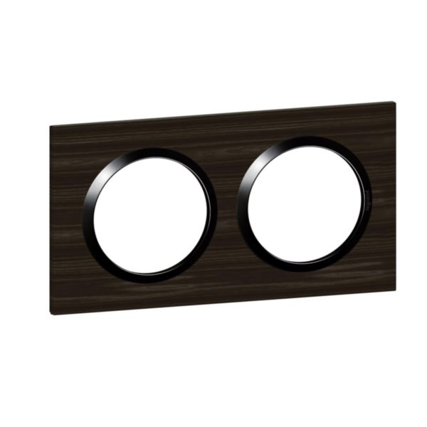 Plaque carrée dooxie 2 postes finition effet bois ébène avec bague noire brillante - Page 6