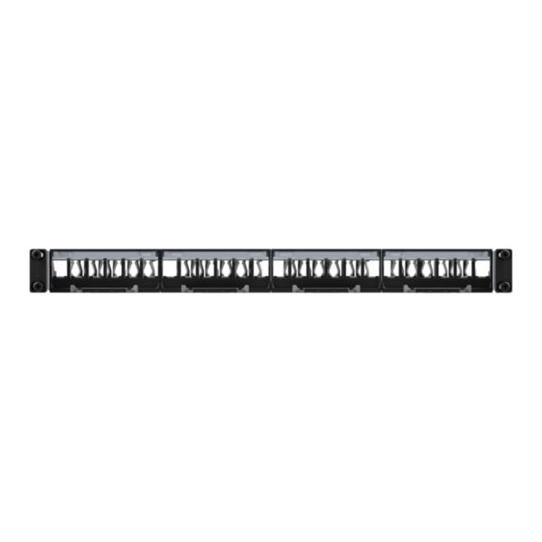 Panneau droit à équiper avec bloc - 24 RJ45 -1 unité - fixation standard Linkeo C