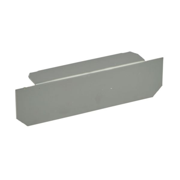 Embout de fermeture pour chemins de câbles PVC Isi Plast - hauteur 50mm et largeur 200mm - finition gris RAL7030