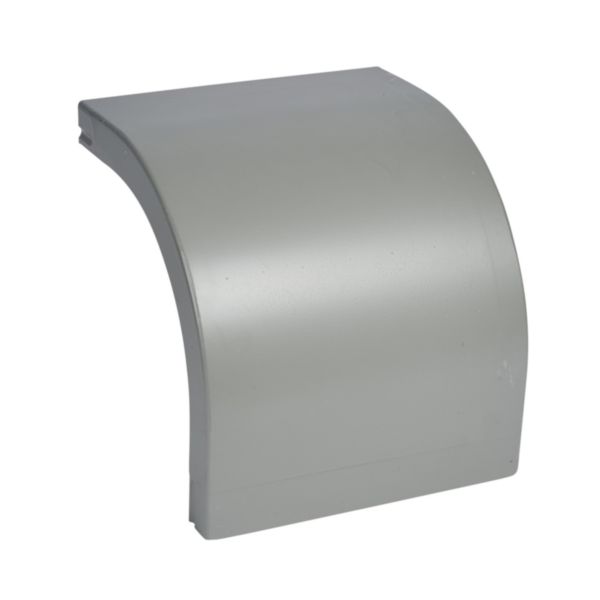 Coude descendant à 90 degrés PVC Isi Plast avec couvercle - hauteur 50mm et largeur 300mm - finition gris RAL7030