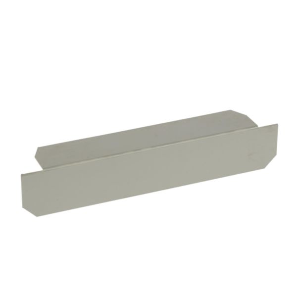 Embout de fermeture pour chemins de câbles PVC Isi Plast - hauteur 50mm et largeur 300mm - finition gris RAL7030