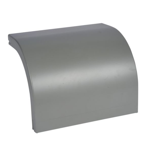 Coude descendant à 90 degrés PVC Isi Plast avec couvercle - hauteur 50mm et largeur 400mm - finition gris RAL7030