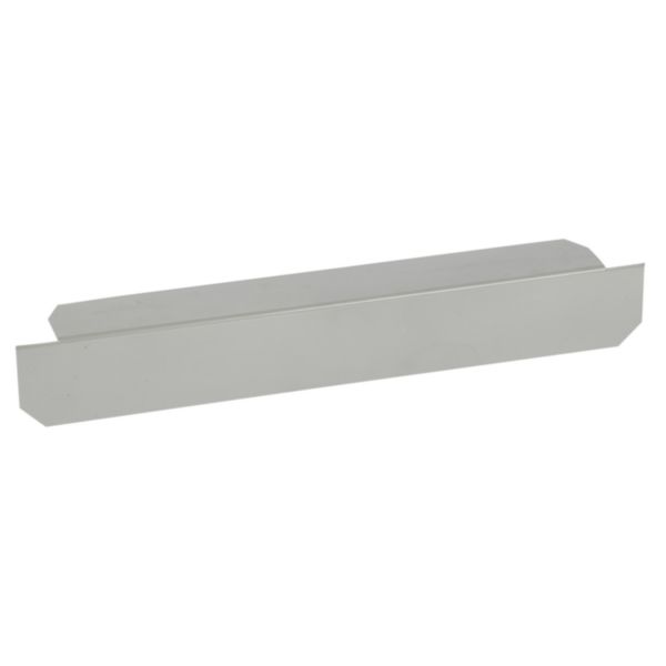 Embout de fermeture pour chemins de câbles PVC Isi Plast - hauteur 50mm et largeur 400mm - finition gris RAL7030