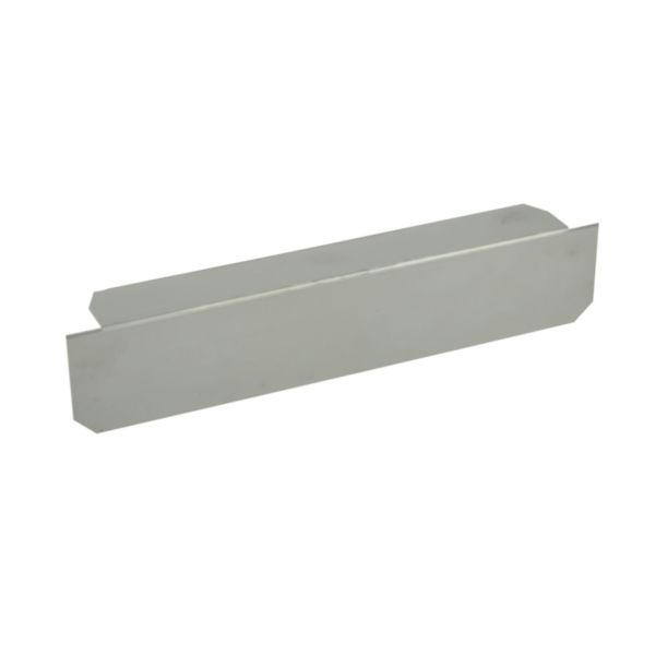 Embout de fermeture pour chemins de câbles PVC Isi Plast hauteur 75mm et largeur 400mm - finition gris RAL7030