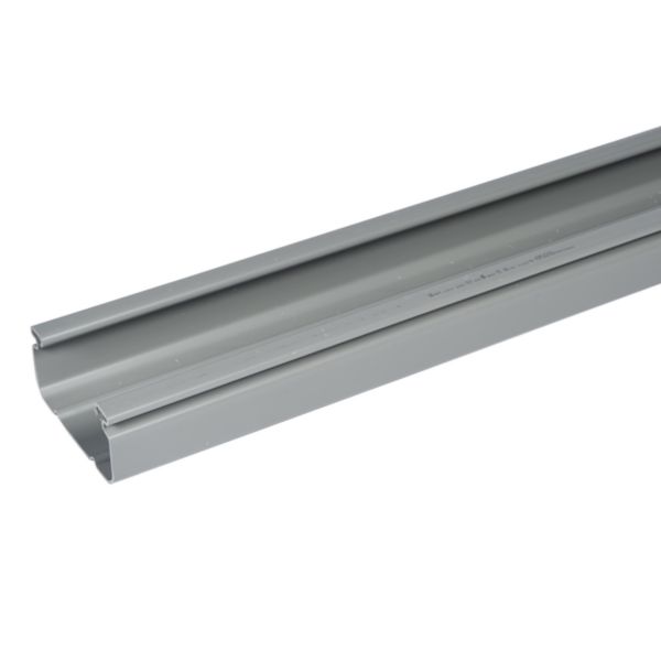 Chemin de câbles PVC non perforé Isi Plast - hauteur 100mm, largeur 200mm et longueur 3m - finition gris RAL7030