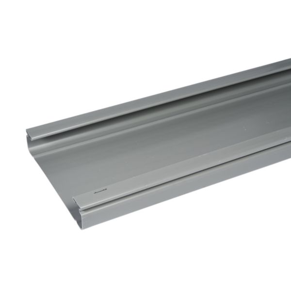 Chemin de câbles PVC non perforé Isi Plast - hauteur 100mm, largeur 500mm et longueur 3m - finition gris RAL7030