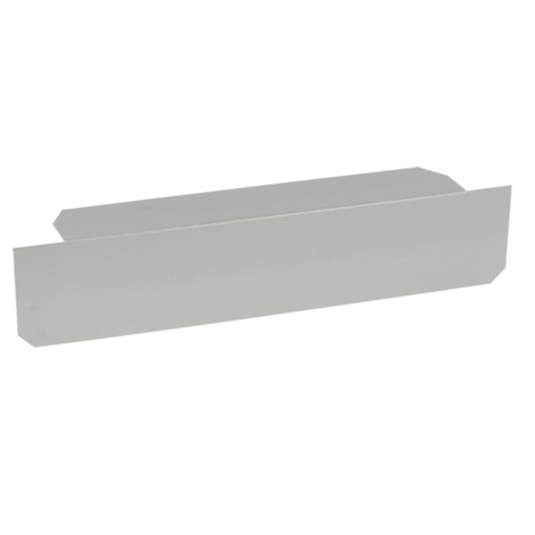 Embout de fermeture pour chemins de câbles PVC Isi Plast hauteur 100mm et largeur 500mm - finition gris RAL7030