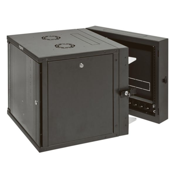 Coffret pivotant 19pouces livré monté Linkeo capacité 21U - 1025x600x610mm