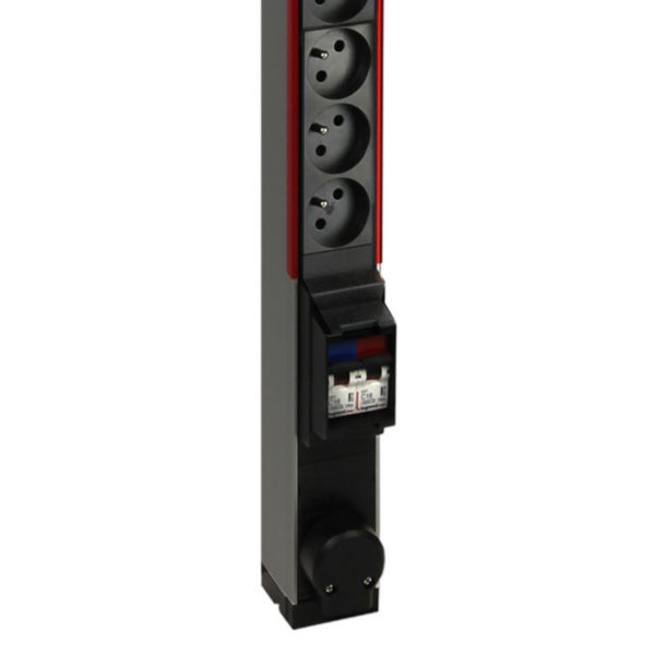 PDU standard monophasé Zéro-U LCS³ avec 24 prises 2P+T et raccordement par bornier jusqu'à 6mm²