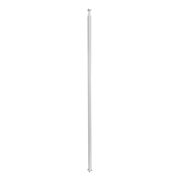 Colonne à clippage direct 1 compartiment 2 faces hauteur 2,67m couvercle PVC et corps en alu - blanc RAL9003