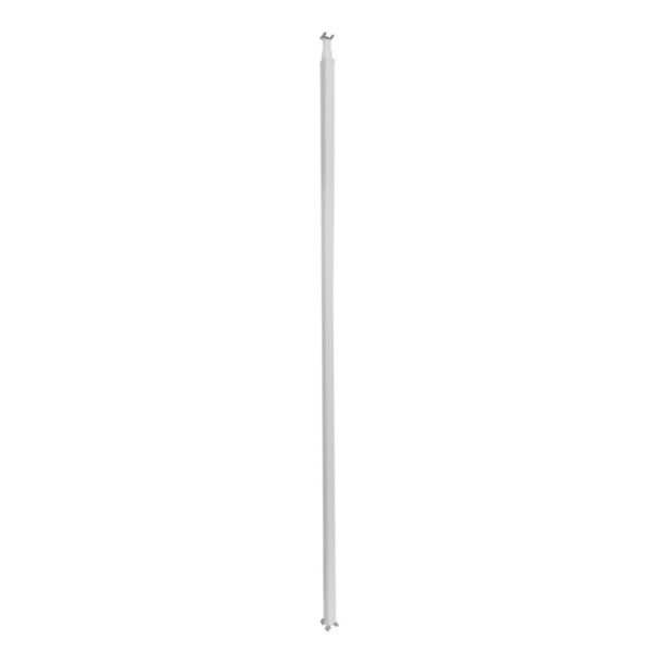 Colonne à clippage direct 1 compartiment 2 faces hauteur 2,67m couvercle PVC et corps en alu - blanc RAL9003