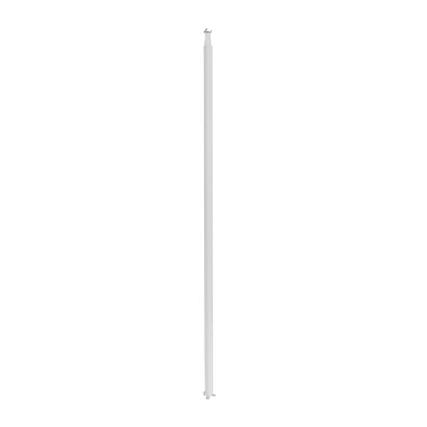 Colonne à clippage direct 1 compartiment 2 faces hauteur 3,92m couvercle PVC et corps en alu - blanc RAL9003