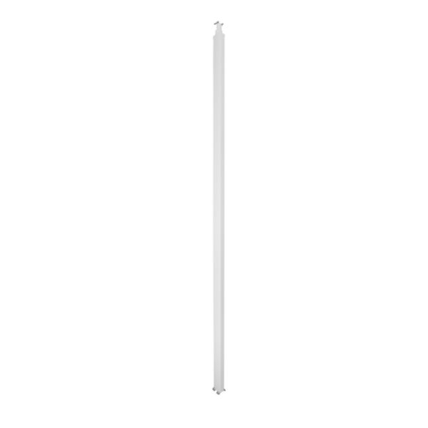 Colonne à clippage direct 2 compartiments hauteur 2,67m couvercle PVC et corps en PVC - blanc RAL9003