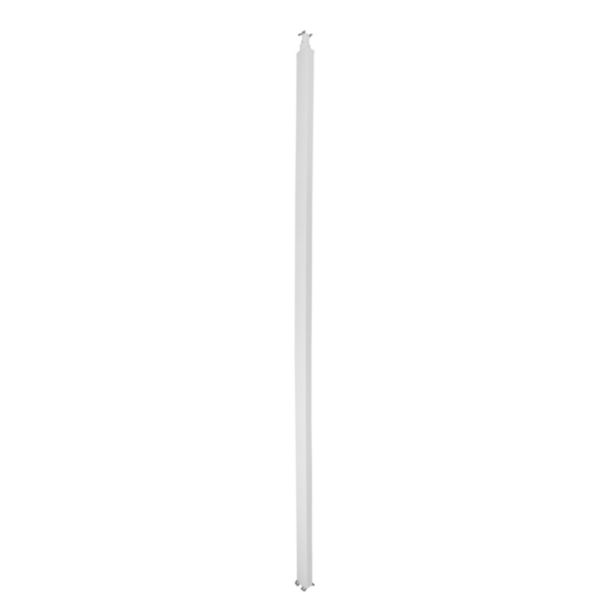 Colonne à clippage direct 2 compartiments hauteur 3,92m couvercle PVC et corps en PVC - blanc RAL9003