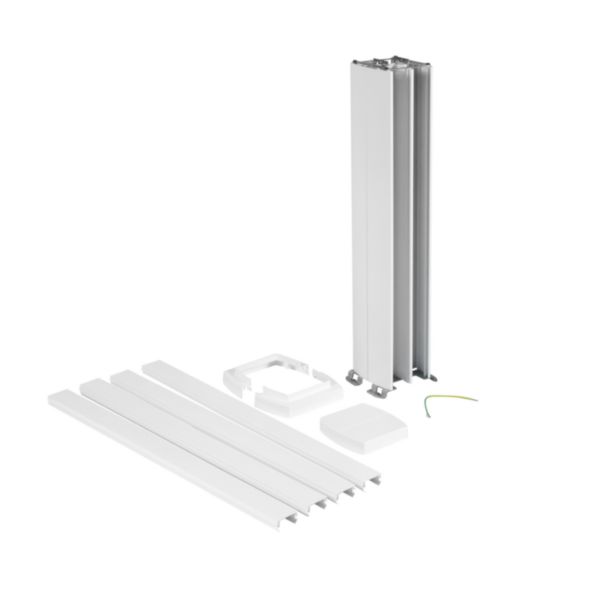 Colonnette à clippage direct 4 compartiments hauteur 0,68m couvercle PVC et corps en alu - blanc RAL9003: th_LG-653043-WEB-L2.jpg