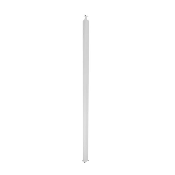 Colonne universelle 2 compartiments hauteur 2,67m couvercle et corps en alu - blanc RAL9003