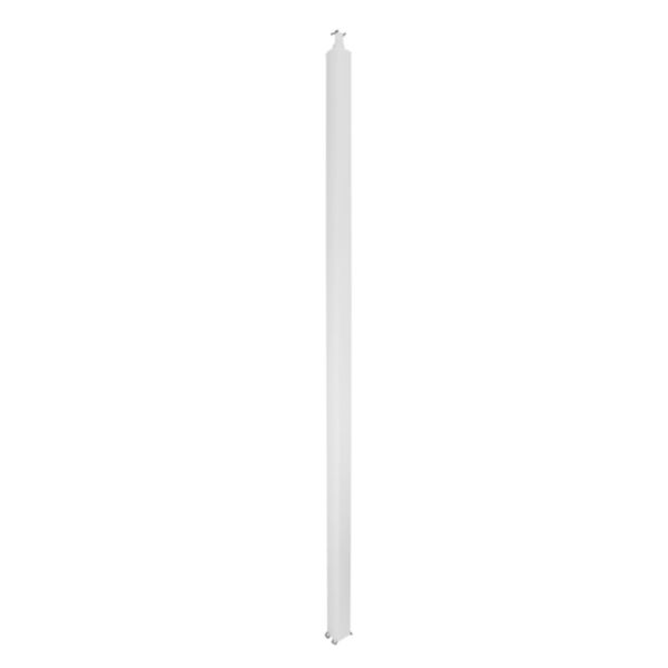 Colonne universelle 2 compartiments hauteur 3,92m couvercle et corps en alu - blanc RAL9003