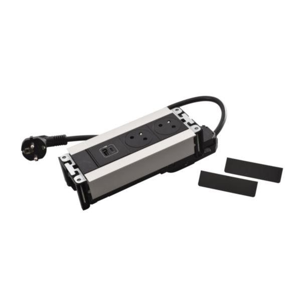 Incara Multilink version horizontal pour mobilier équipé de 2 prises 2P+T et 1 chargeur USB Type-A+Type-C - métal - Page 8