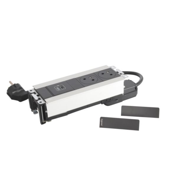 Incara Multilink version horizontal pour mobilier équipé de 1 prise 2P+T et 1 chargeur USB Type-C Power Delivery - métal - Page 7