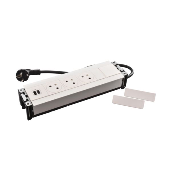 Incara Multilink version vertical pour mur équipé de 3 prises 2P+T et 1 chargeur USB Type-A+Type-C 15W - blanc - Page 7