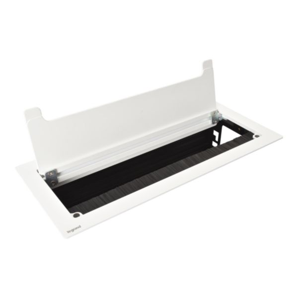 Boîtier Top Access Incara 295mm finition blanc pour ranger une nourrice ou un bloc multiprise - à encastrer