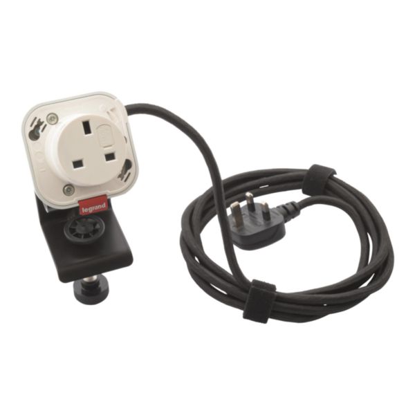 Incara Electr'On équipé de 1 prise BS cordon tissé 2,5m avec fiche et accessoire de fixation - blanc - Page 5
