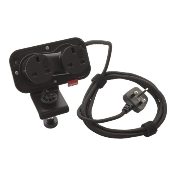 Incara Electr'On équipé de 2 prises BS cordon tissé 2,5m avec fiche et accessoire de fixation - noir - Page 6
