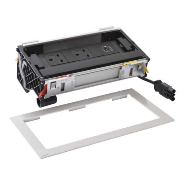 Incara Flip'Up équipé de 2 prises BS, 1 prise chargeur USB A+C 15W et un cordon de 0,5m Wieland - métal - Page 6
