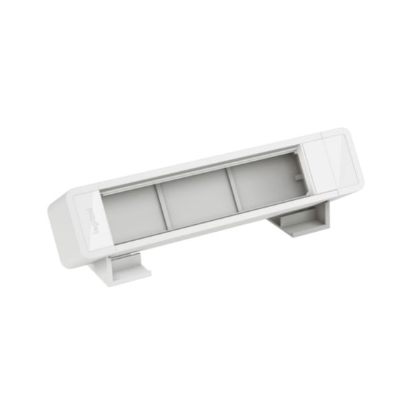 Bloc bureau vide 8 modules à équiper - Blanc