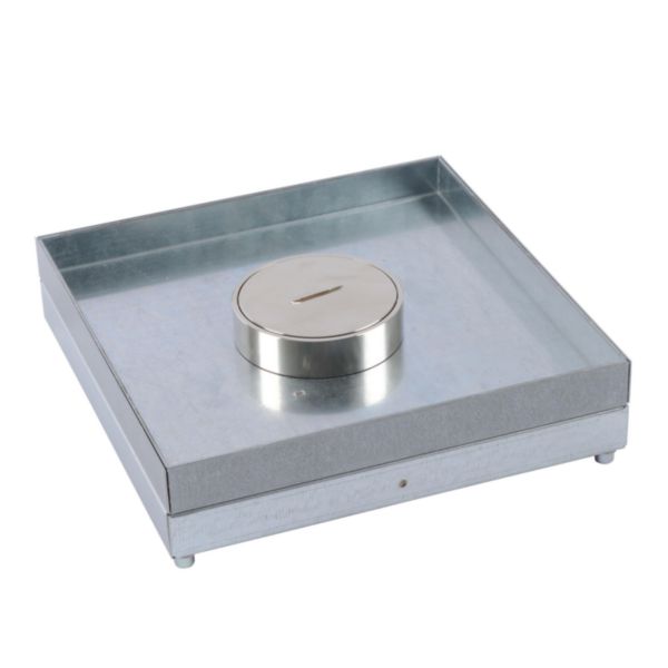 Boîte de sol IP44 pour carrelage ou marbre 8mm à 24mm d'épaisseur avec sortie de câble centrale