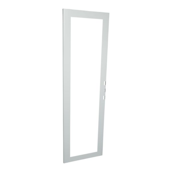 Porte vitrée 2000x600mm avec tringlerie et double barre pour maintenance d'armoire industrielle Altis