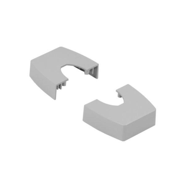 Chapeau compatible Ovaline colonnette 2 compartiments couvercle largeur 45mm ou 1 compartiment largeur 80mm - gris