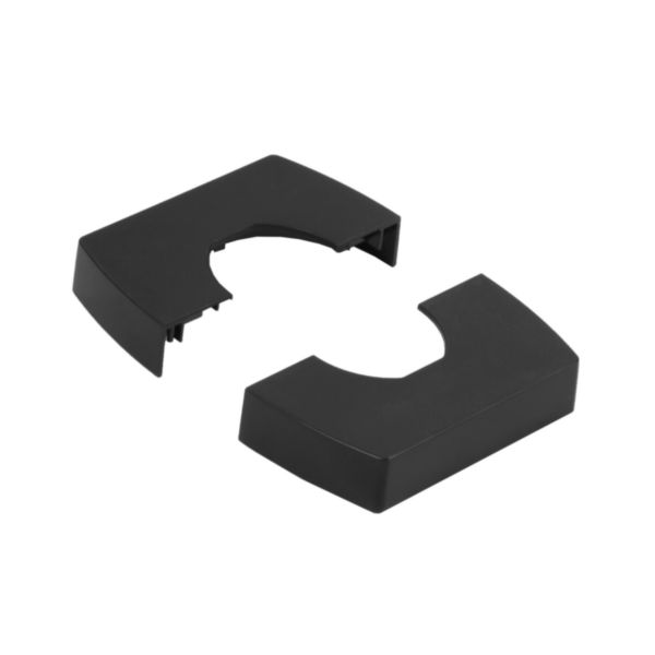 Chapeau compatible perche pour colonnette 4 compartiments largeur 45mm ou 2 compartiments largeur 80mm - noir