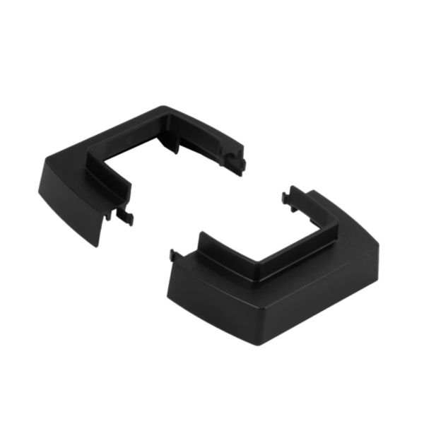 Socle ou cache plafond pour colonne et colonnette 1 compartiment largeur 45mm - noir