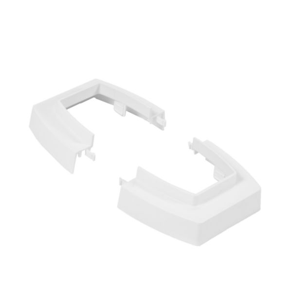 Socle ou cache plafond pour colonne ou colonnette 2 compartiments 45mm ou 1 compartiment 80mm - blanc